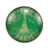 Vintage cabinet knob PO PARIS VERT