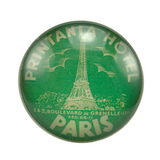 Bouton de meuble vintage PO PARIS VERT X4